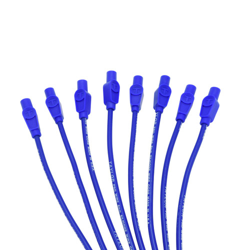 Taylor Ignition #70654 - Taylor Cable 70654 8mm Pro Wire TCW univ 8 cyl 180 blue
