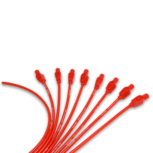 Taylor Ignition #73255 - Taylor Cable 73255 8mm Spiro-Pro univ 8 cyl 180 red