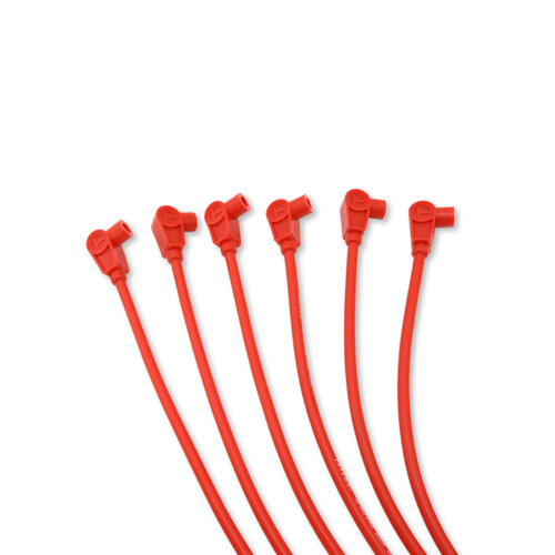 Taylor Ignition #74248 - Taylor Cable 74248 8mm Spiro-Pro custom 6 cyl red