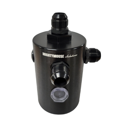 Mighty Mouse Solutions Dual Inlet RACE Hex Catch Can - Universal V-Configuration Race Application