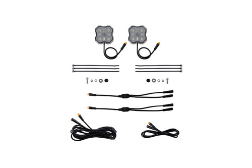 Diode Dyamics Rock Light  - Red/White -  M8 Add-On 2-Pack - DD8750 Photo - Primary