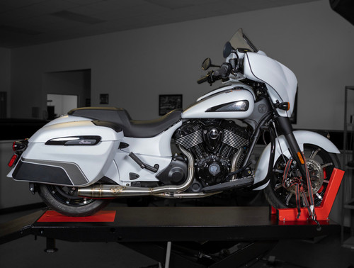 Sawicki Speed Indian Chieftain Mid-Length Exhaust - Mid-Length / Jet-Hot Black Ceramic Coated / Welded - 930-01348