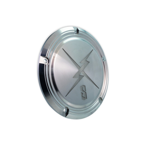 Sawicki Derby Cover (1999-2017 Harley Twin Cam) - Polished Aluminum - SW-438P