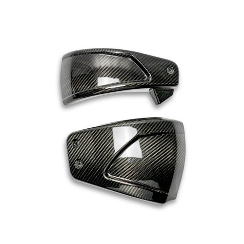 Sawicki Speed Carbon Fiber Side Covers - M8 Softails Models - Gloss Carbon Fiber / M8 Softails / Single Duct - 930-06051