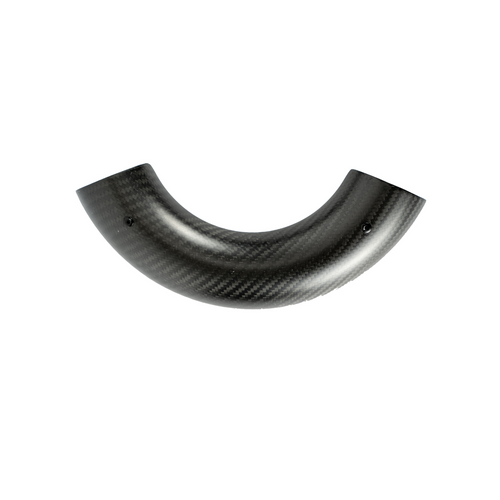 Sawicki Speed Universal Heat Shield – 4" CLR Curved - Brushed stainless steel - 930-07006