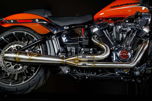 Sawicki Speed M8 Breakout & Fat Boy Mid-Length Exhaust - Mid-Length / Mirror Polished / Welded - 930-01046