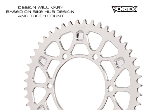 Vortex Racing V4 44 Tooth 520 Rear Sprocket - Silver - 435V4-44 Photo - Primary