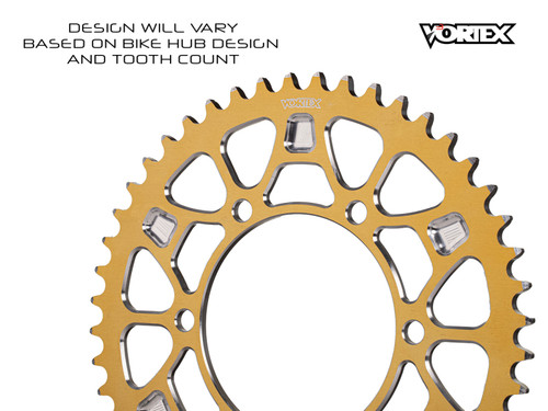 Vortex Racing V4 41 Tooth 520 Rear Sprocket - Gold - 526AZGV4-41 Photo - Primary