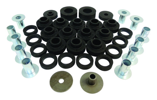 Crown Automotive Vintage Jeep Body Mount Kit - Black, Part Number 5462446K