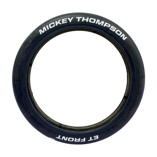 Mickey Thompson 872102006 ET Drag Front Tire 22.0/2.5-17 Bias-Ply White Letter Sidewall