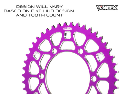 Vortex Racing V4 49 Tooth 520 Rear Sprocket - Purple - 839AZUV4-49 Photo - Primary