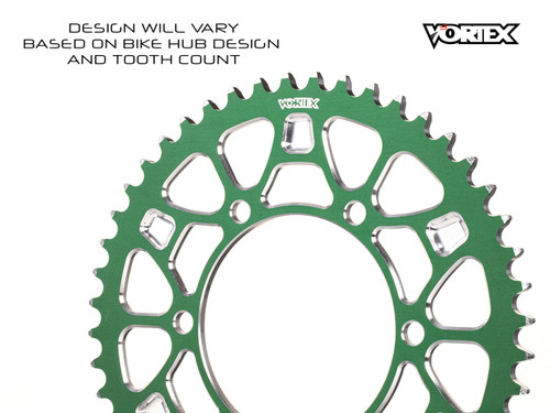 Vortex Racing V4 44 Tooth 520 Rear Sprocket - Green - 840AZLV4-44 Photo - Primary