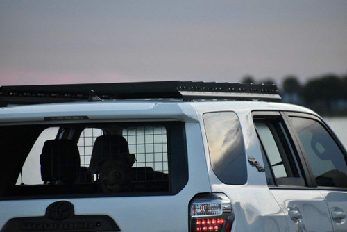 LFD Off Road 7/8 Roof Rack Side Rails - 5th Gen 4Runner - Stainless Steel / Lightbar - Sunroof Compatible - XLFOR016-LBF-SS