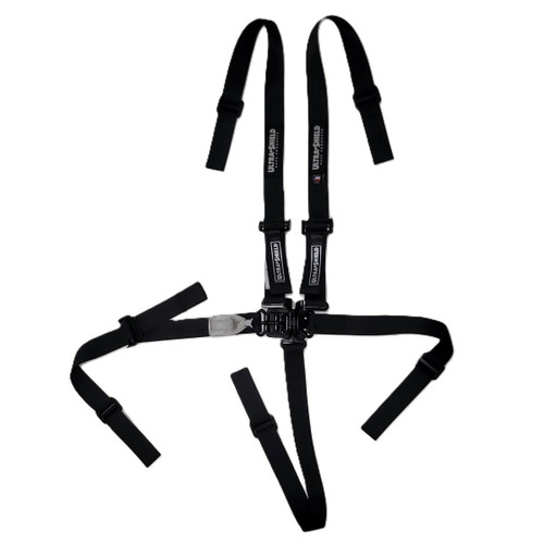 ULTRA SHIELD 5-Point Junior Harness HB45031 with Pull-Up Adjustment in Black