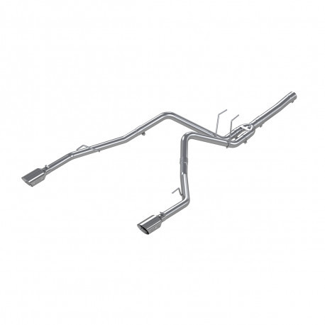 MBRP S6171AL Aluminum Steel Dual Split Rear Exhaust Muffler for 2014-2018 RAM 1500 3.0L EcoDiesel