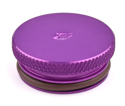 XRP Extreme Racing Products -20 AN Aluminum Plug with O-Ring, Purple Anodized Clamshell Head