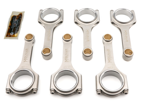 MOLNAR Technologies 5.590 H-Beam Connecting Rod Set for Toyota 2JZ-GTE (Part #TH5590MFB6-A)