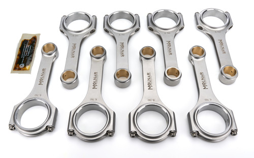 MOLNAR TECHNOLOGIES 6.760 H-Beam Connecting Rod Set for Mopar B / RB-Series with ARP2000 Bolts