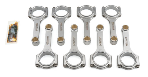 Molnar Technologies 6.123-inch H-Beam Connecting Rod Set for Small Block Mopar - Set of 8 with Billet Steel Construction