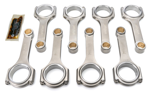 MOLNAR TECHNOLOGIES 6.535-inch H-Beam Connecting Rod Set for Big Block Chevy - Power Adder Series, Part #CH6535VTB-T8-A