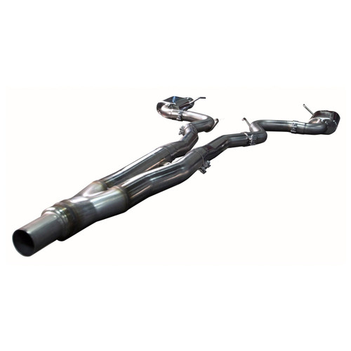 Kooks 3" x 2-1/2" SS Connection-Back Exhaust w/SS Tips. 2015-2023 Mustang EcoBoost. - 11534100