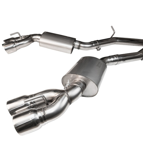 Kooks 3" SS GREEN Catted Header-Back Exhaust w/SS Tips. 2016-2020 Cadillac CTS-V. - 23125300