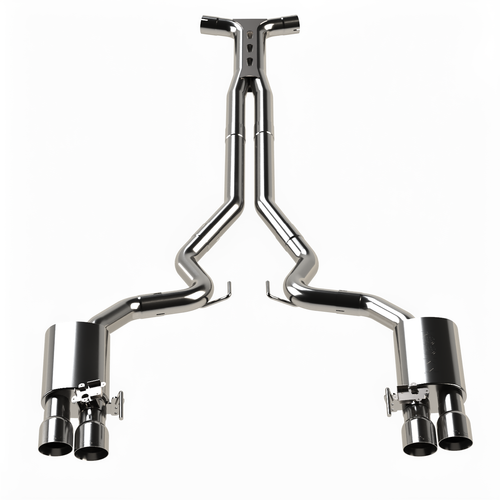 Kooks 3" SS Connection-Back ULTRA X Touring Exhaust w/SS Tips. 18-26 Mustang GT 5.0L - Touring Mufflers / Polished - 11515750