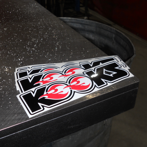 Kooks Kooks Die Cut Logo 1.55" x 6" - STICKER-030