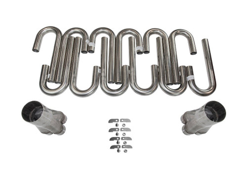 Kooks 2-1/8" x 3-1/2" 304 Stainless Steel Header Weld Up Custom Header Kit - WK2850