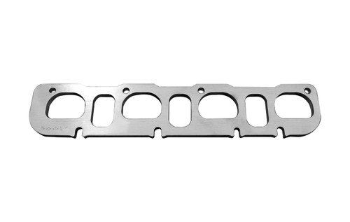 Kooks HEMI Left Side Header Flange. 3/8" Thick Stainless. D Shaped Port for 2" - 7062-SL-200