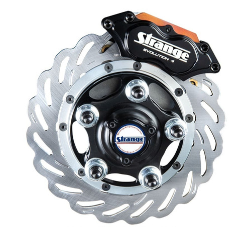 STRANGE F22064 40-Spline Rear Brake System with 4-Piston Caliper and 11.5-inch Slotted Rotors