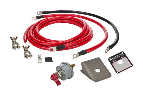 ALLSTAR Performance Battery Cable Kit for Crown Victoria with Top Mount Terminals, 13 ft Red & 2 ft Black Cables