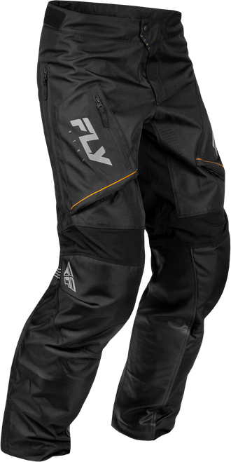 Fly Racing Patrol Over Boot Pants Black/Grey 42 - Durable Motorcycle Riding Pants with Ventilated Mesh and Adjustable Fit