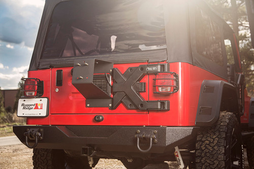 Rugged Ridge Spartacus Heavy Duty Tire Carrier Kit for Jeep Wrangler TJ 97-06 - Part #11546.6