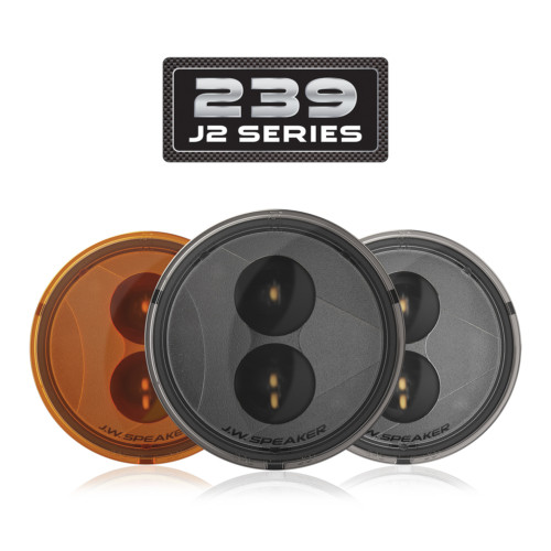 J.W. Speaker 12V DOT ECE LED Round Turn Signals with Amber Lens – 2 Light Kit (Part #346483)