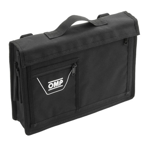 OMP Racing Co-Driver Gear Bag with Roll Bar Straps and Zipper Closure