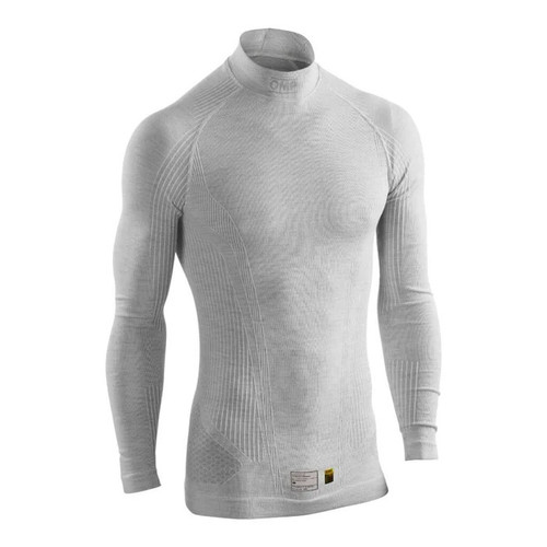 OMP Racing Tecnica EVO FIA 8856-2018 Long Sleeve Underwear Top - White, Medium/Large