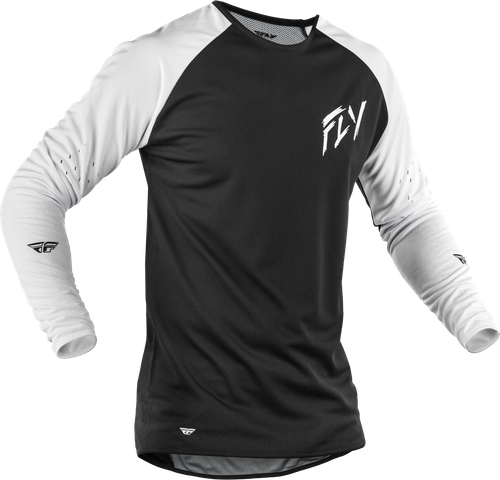 FLY MTB Gravity Dig Long Sleeve Jersey Black/White Large