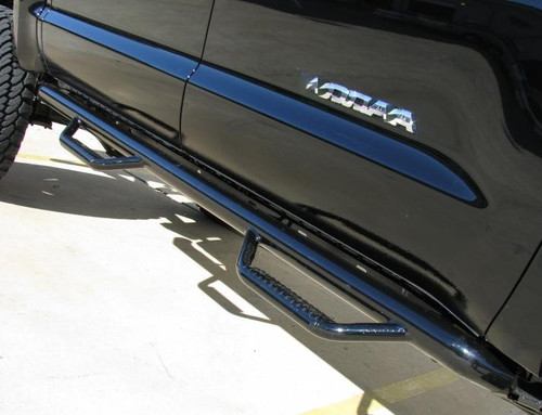N-Fab (Real Truck) Step Systems Nerf Step Wheel for Ford 2017-2018 Raptor SuperCrew, Gloss Black