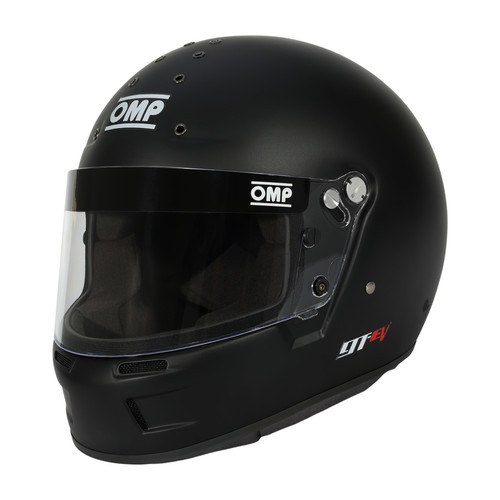 OMP Racing GT-EV Full Face Helmet with Snell SA2025 Certification, Large, Matte Black