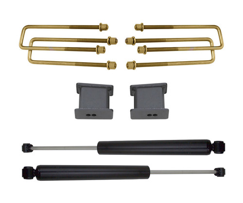 Maxtrac Suspension 900430 - 2.5 Inch Spacers with 3 Blocks, U-Bolts, and Maxtrac Shock Absorbers