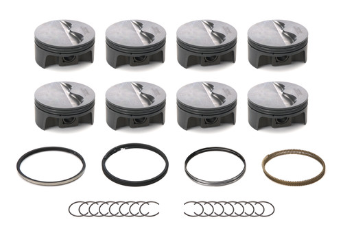 MAHLE PISTONS SBC FT PowerPak Piston Set with 4.040 in Bore and Forged Flat Top Design