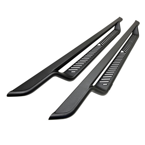 WESTIN Outlaw Drop Running Boards for Chevy Silverado Crew Cab 2019-2026, 4-Inch Drop, Steel, Black Textured Powder Coat
