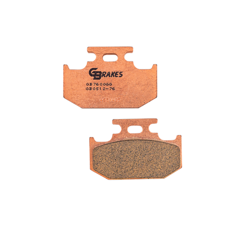 GBRAKES Sintered Brake Pads GB0512-76 for Motorcycles - Front (70 Series) & Rear (72 Series) Replacement and Performance Upgrade