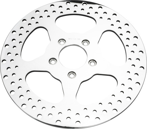 HardDrive 144604 5-Spoke Front Brake Rotor with 11.5 Inch Diameter and Mirror Finish