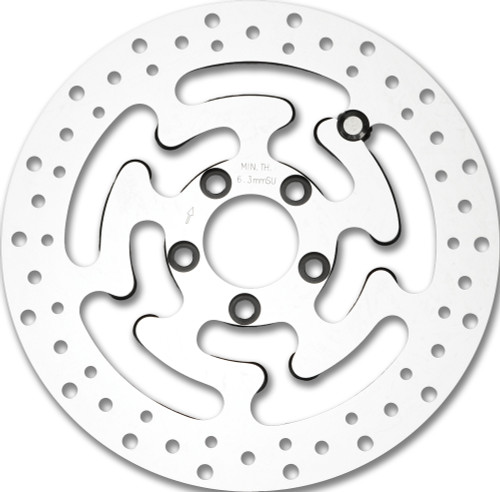 HardDrive OE Rear Rotor 11.8 Inch Polished - Stress-Relieved, Drilled Disc for Improved Braking