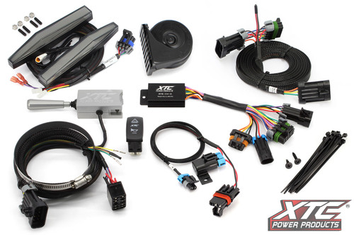 XTC Power Products ATS-L-POL-M10U-DRL Auto Turn Signal Kit with Billet Lever and 6-Inch Front Sequential Lights