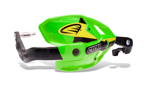 CYCRA Probend Ultra HCM Handguards 7/8" Green - CNC Machined Aluminum with Dual-Zone Ventilation