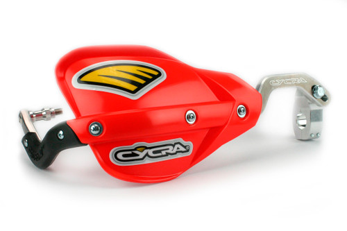 CYCRA CRM Racer Pack 7/8" Red Handguard System - Easy Install, Ergonomic Design with Cycra® Shields