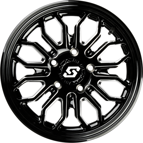 Sedona Onyx Wheel 14x7 4/110 +10mm Black and Machined by Sedona Part A-S26M-47011+10